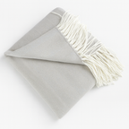 Herringbone Throw Blanket with Fringe