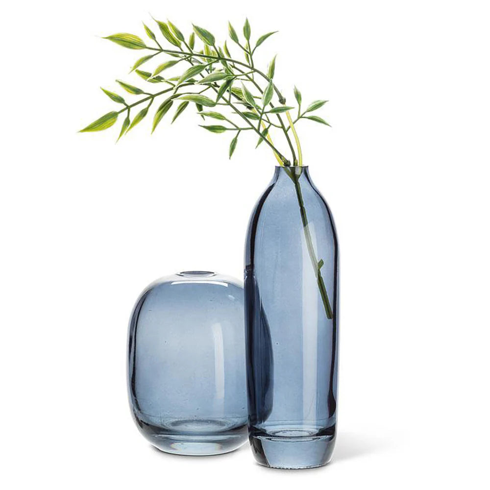 Abbott Collection Tall Bud Vase Dark Blue - Glass (7.5" H)