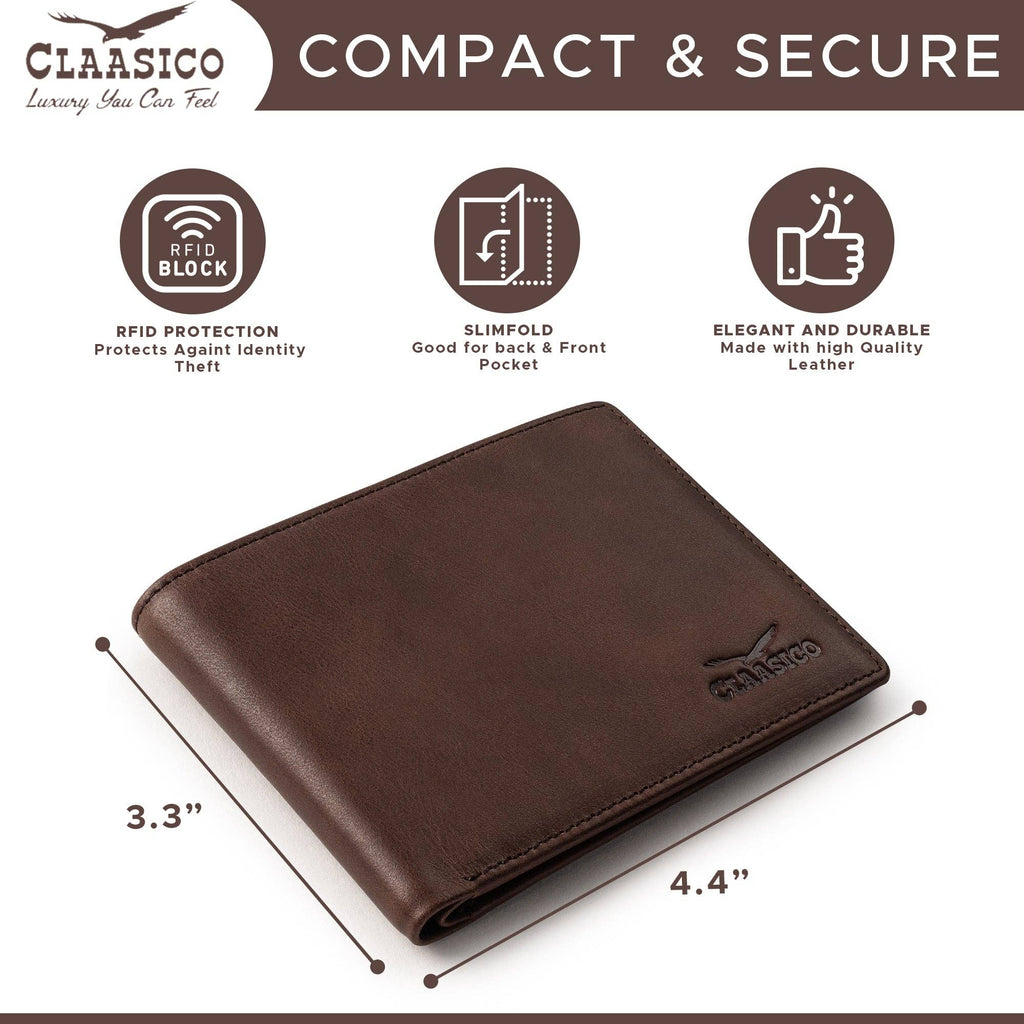 Slimfold Bifold Leather wallet for men