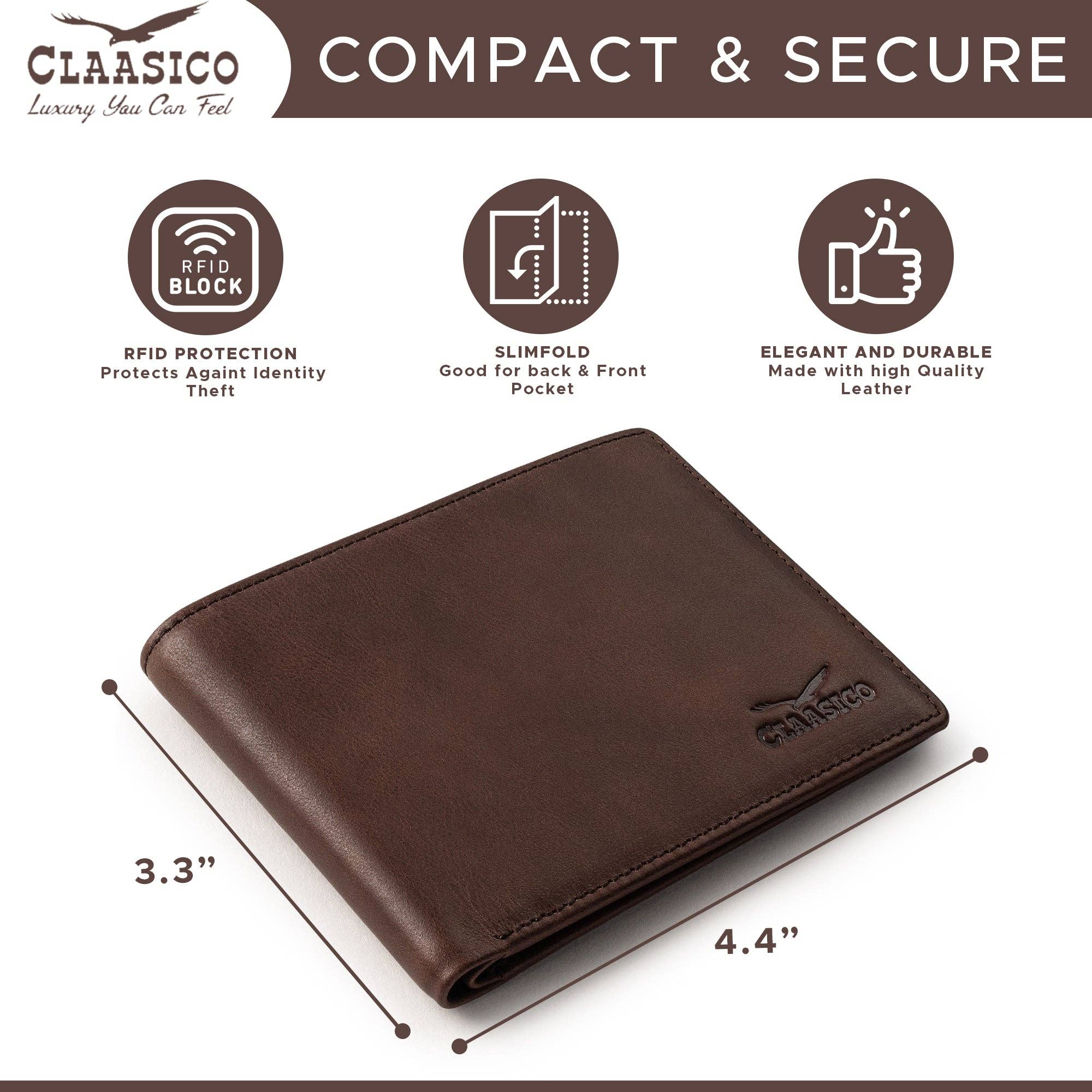 Slimfold Bifold Leather wallet for men