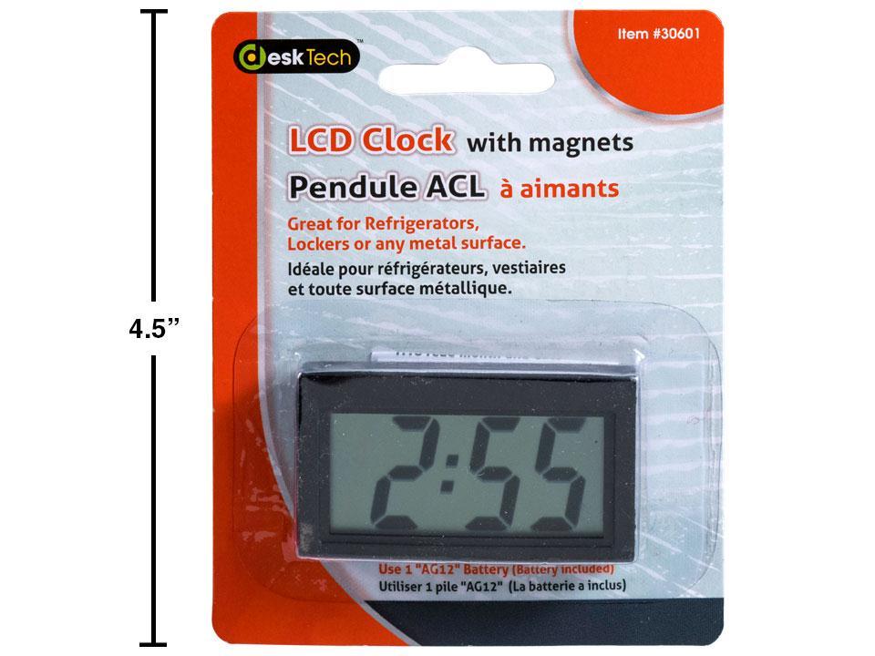 Desk Clock W/ Magnets