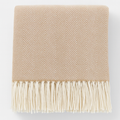 Herringbone Throw Blanket with Fringe