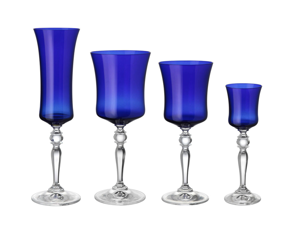 Vivid Wine Glass, Blue , 10 Oz. , Set of 6