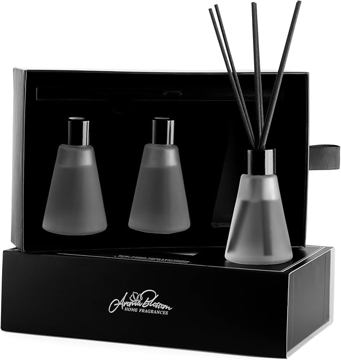 Aroma Blossom Mini Reed Diffuser Set of 3 Oil Diffuser 3.5 Oz