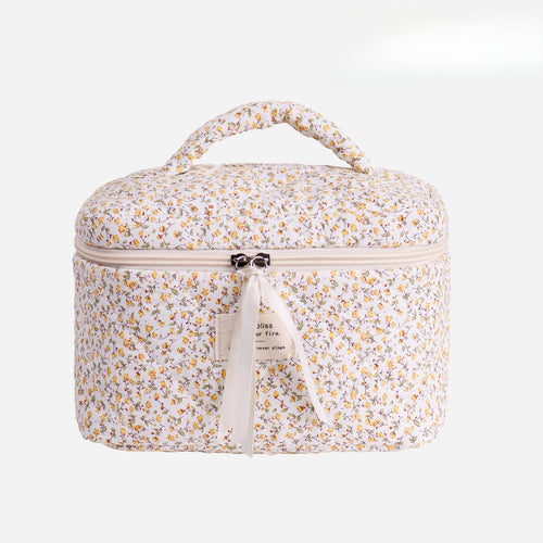 Cosbai - Floral Travel Makeup Organizer Case