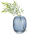 Abbott Collection Medium Barrel Bud Vase Dark Blue - Glass (4.5" H)