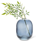 Abbott Collection Medium Barrel Bud Vase Dark Blue - Glass (4.5" H)