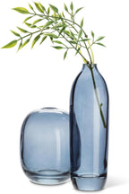 Abbott Collection Medium Barrel Bud Vase Dark Blue - Glass (4.5" H)