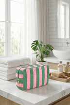Striped Terry Cloth Pouch