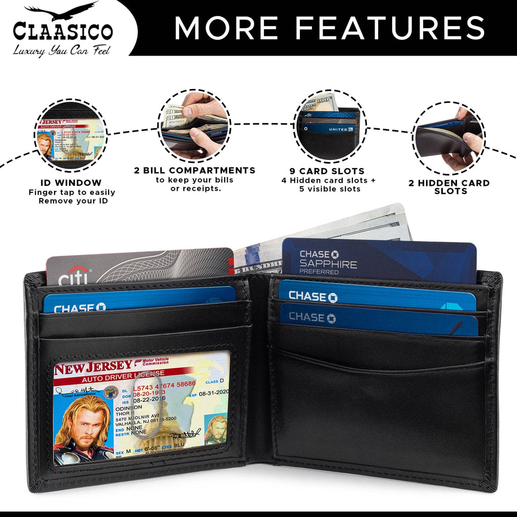 Slimfold Bifold Leather wallet for men