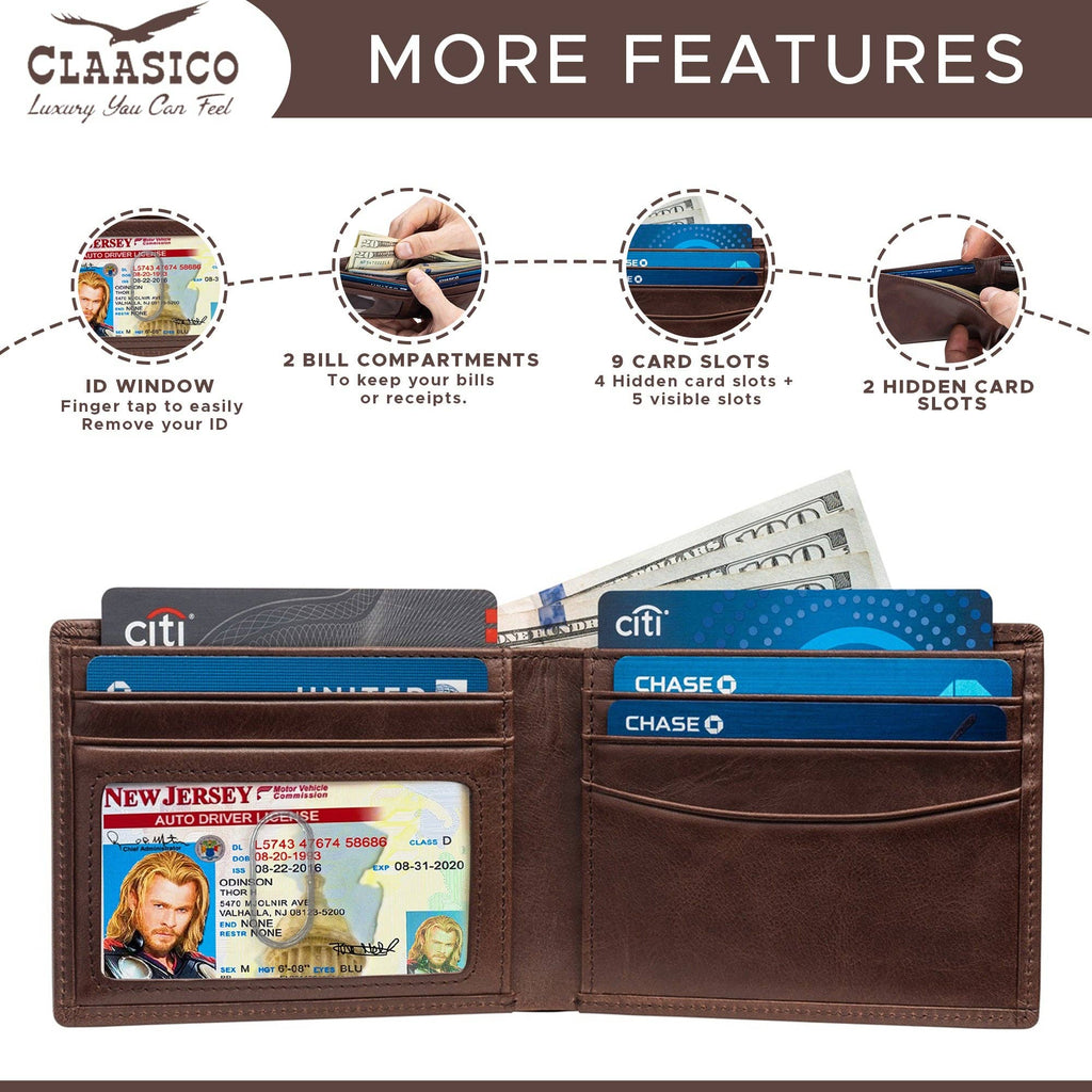 Slimfold Bifold Leather wallet for men