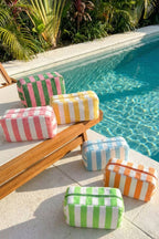 Striped Terry Cloth Pouch