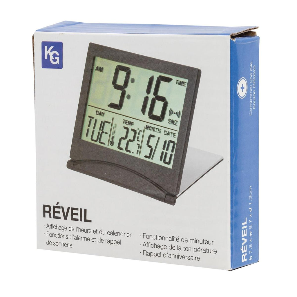 KG Flip Travel Alarm Clock