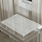 Lucite Chanukah Tray with Menorah Vine Design