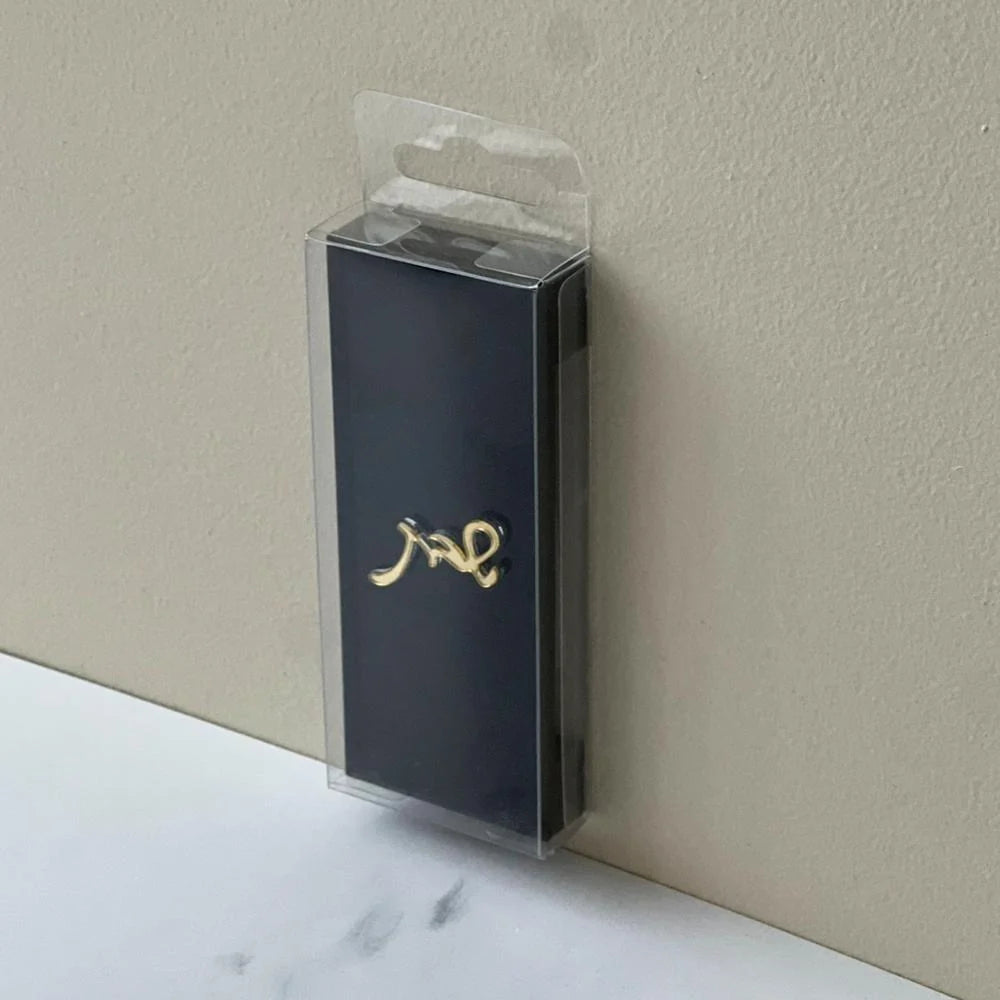 Lucite Magnetic Light Switch Covers - Small - Black-Gold