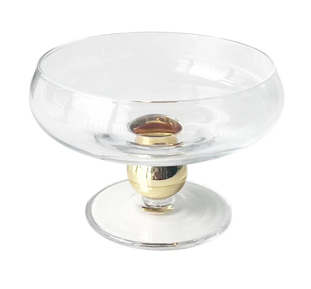Dessert Dishes on Pedestal 4pk - Gold