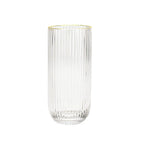 Luxe Ribbed Highball Glasses 6pk