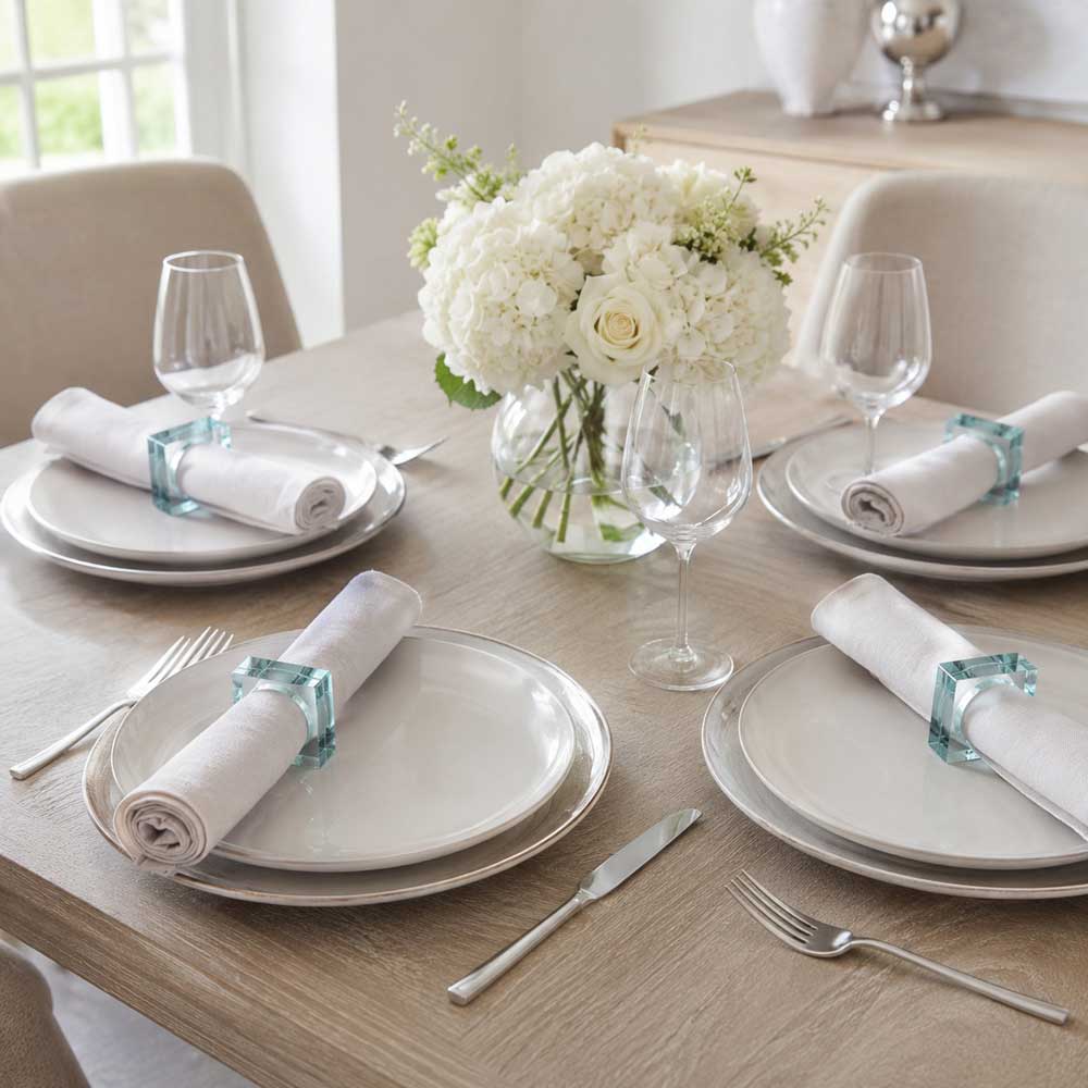 Napkin Rings Dye Colored Design