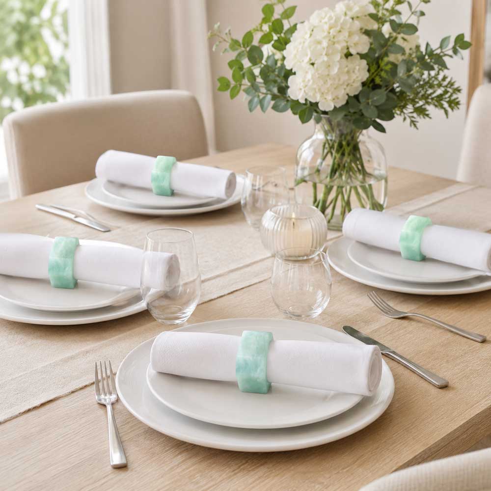 Resin Swirl Napkin Rings