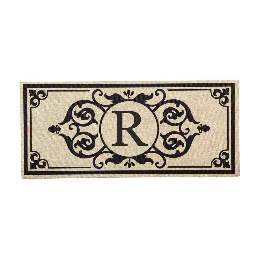 Monogrammed Door Mat Insert, 22" x 10"