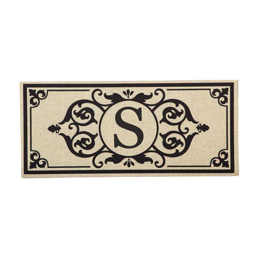 Monogrammed Door Mat Insert, 22" x 10"