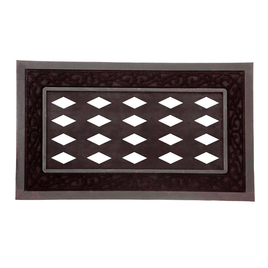 Black Sassafras Switch Door Mat Tray, 30" x 18"