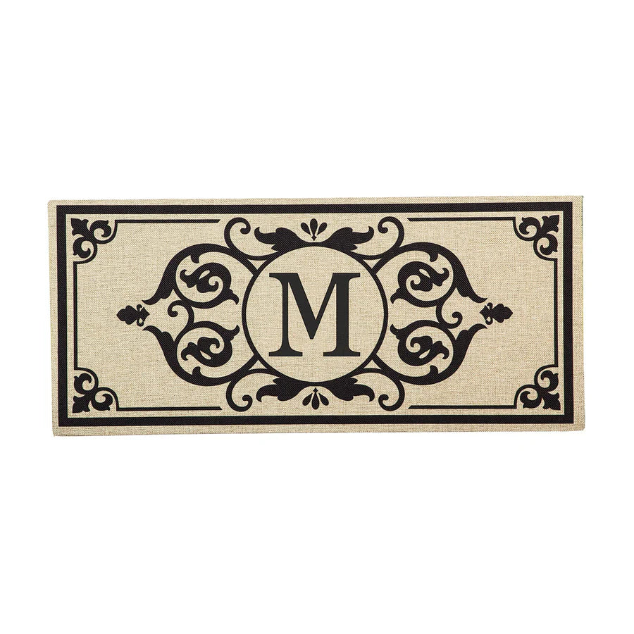 Monogrammed Door Mat Insert, 22" x 10"