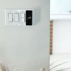 Lucite Magnetic Light Switch Covers - Small - Black-Gold