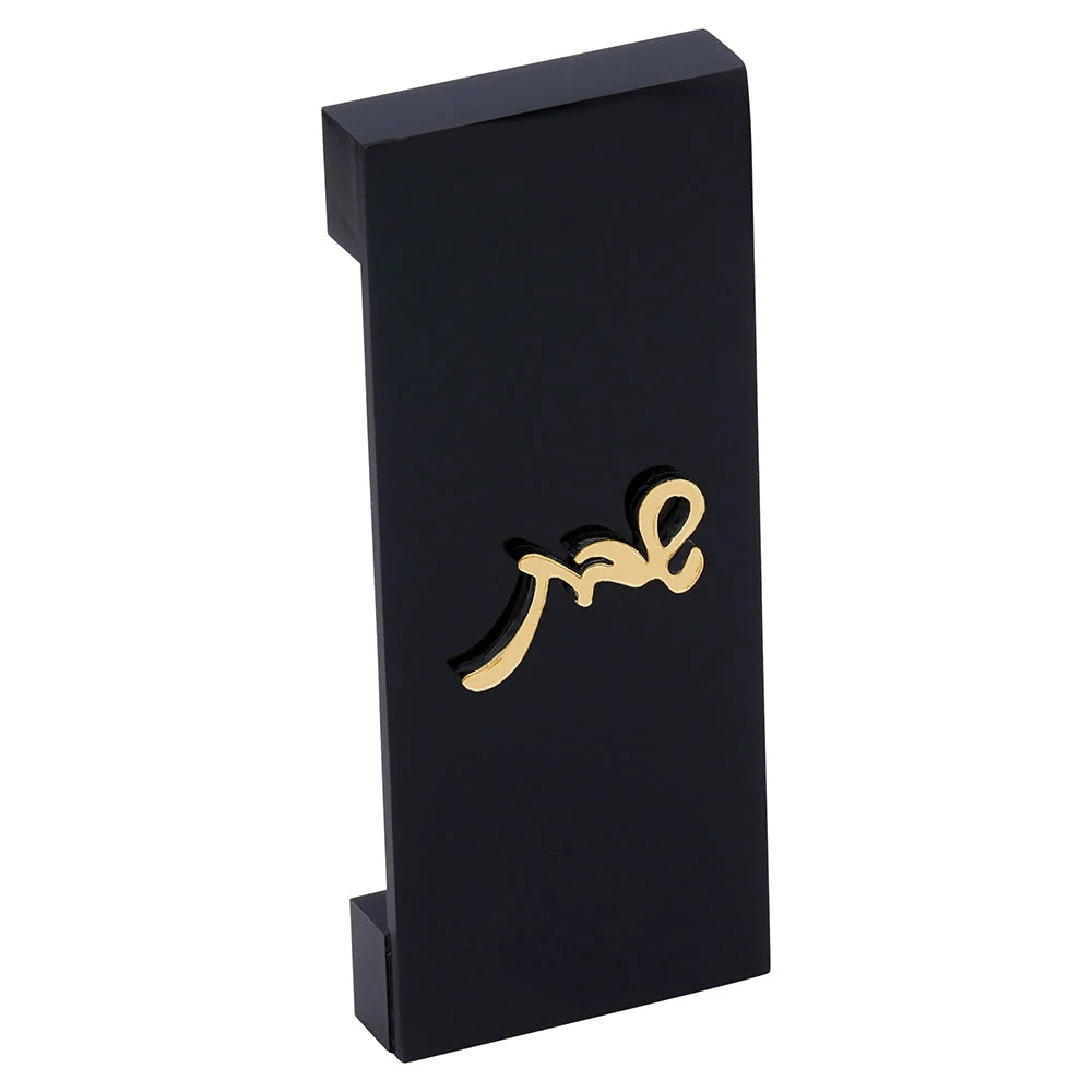 Lucite Magnetic Light Switch Covers - Small - Black-Gold