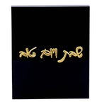 Lucite Magnetic Light Switch Covers - Small - Black-Gold