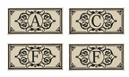 Monogrammed Door Mat Insert, 22" x 10"