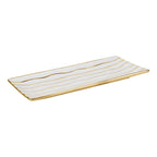 Porcelain Rectangular Tray, 15.4" x 6.9"