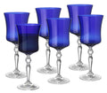 Vivid Wine Glass, Blue , 10 Oz. , Set of 6