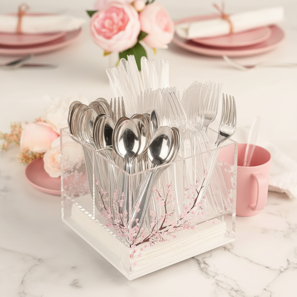 Cutlery caddy Cherry Blossom