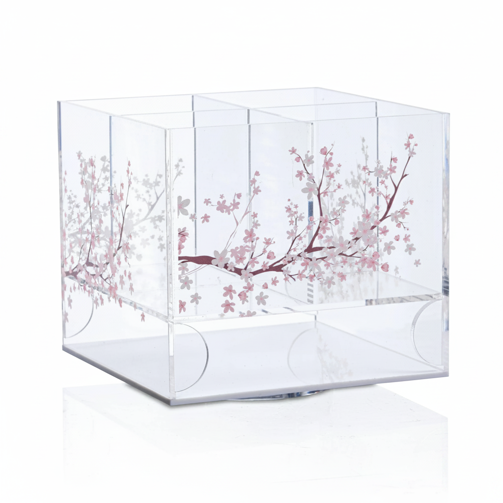Cherry Blossom Swivel Silverware Caddy - Professional Listing
