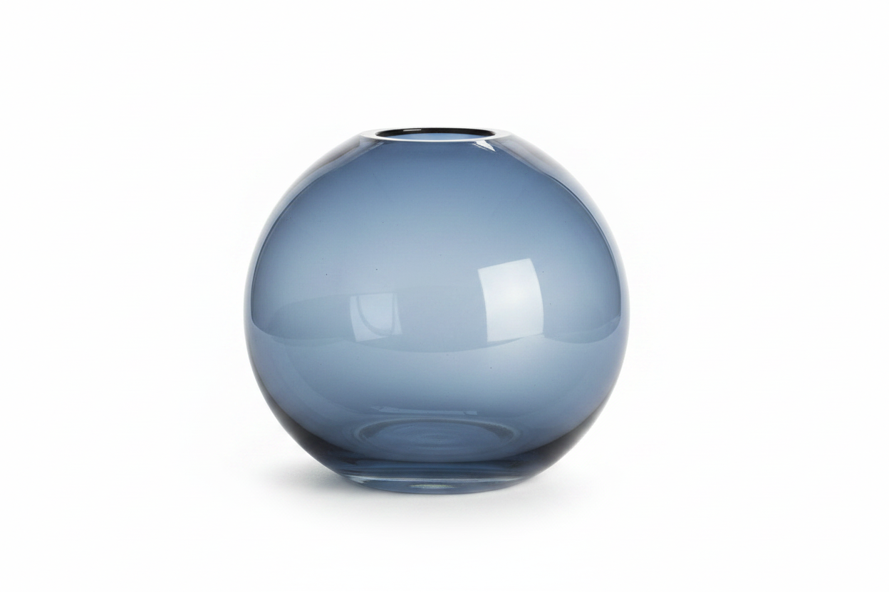 Abbott Collection Small Bud Vase Dark Blue - Glass