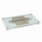 Glass Challah Board - Front Angle
