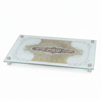Glass Challah Board with Legs