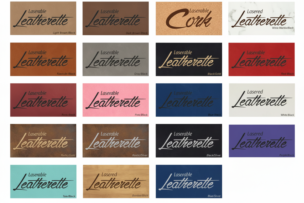 Leatherette color swatches
