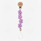 Lighter Lilac Pacifier Clip - Lilly Engraved