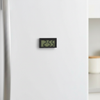 Magnetic Clock Zoomed on Refrigerator