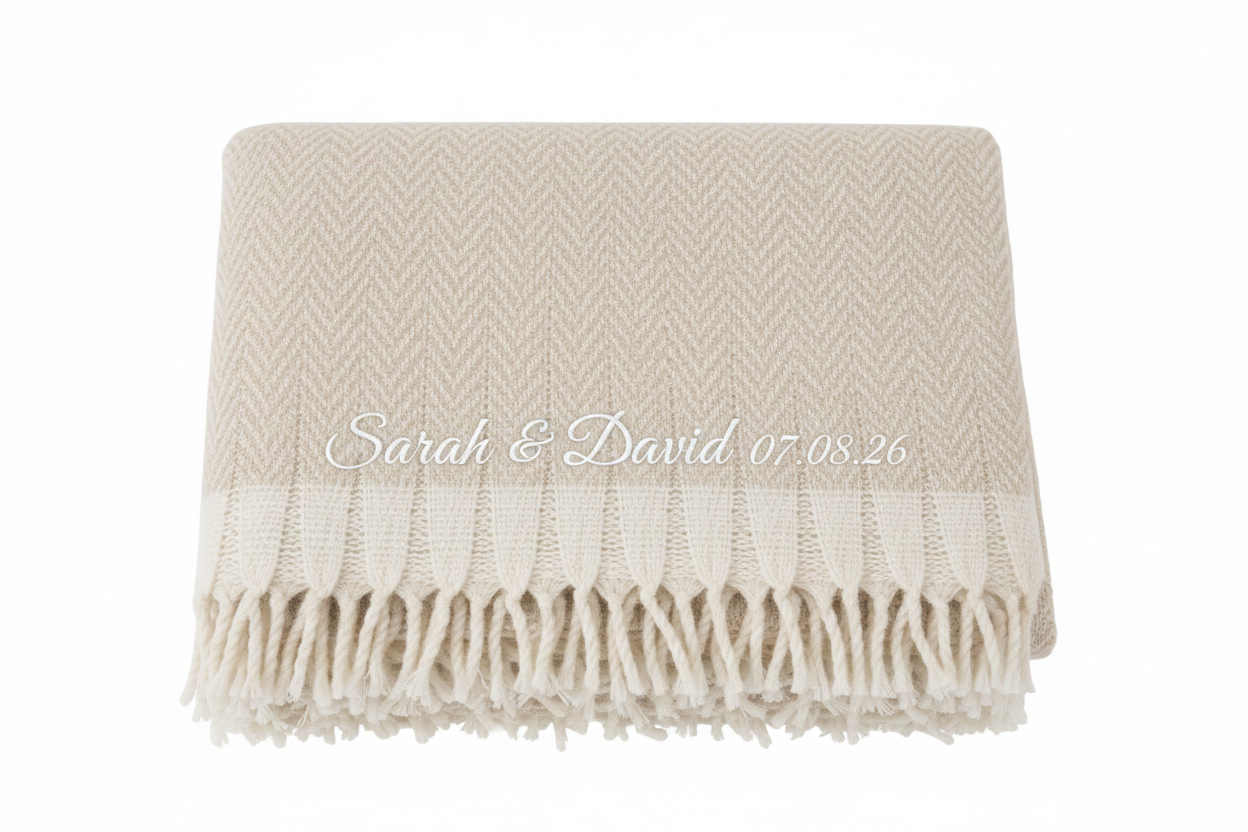 Sarah & David 07.08.26 White Embroidery Bottom