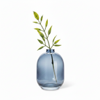 Abbott Collection Small Bud Vase Dark Blue - Glass