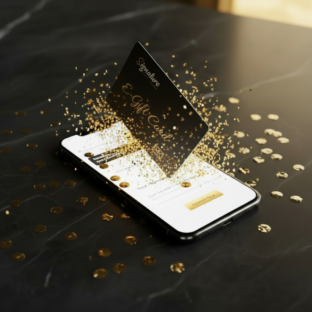 Signature Gift E-Gift Card on Lit Phone
