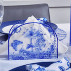 French Toile Napkin Holder