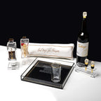 Waterdale Glass Cups and Saucers Set of 6 5.6 oz, Gold