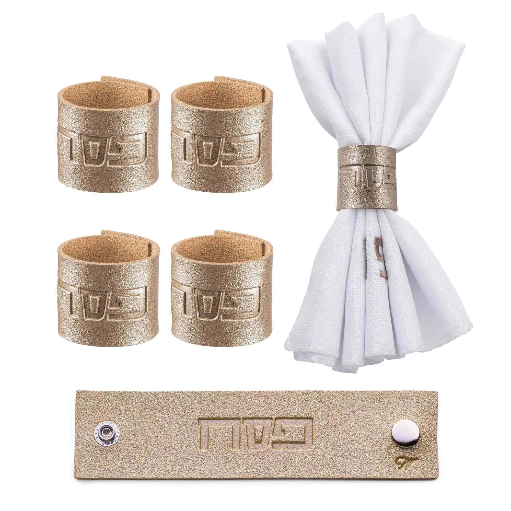 Pesach PU Leather Napkin Wraps