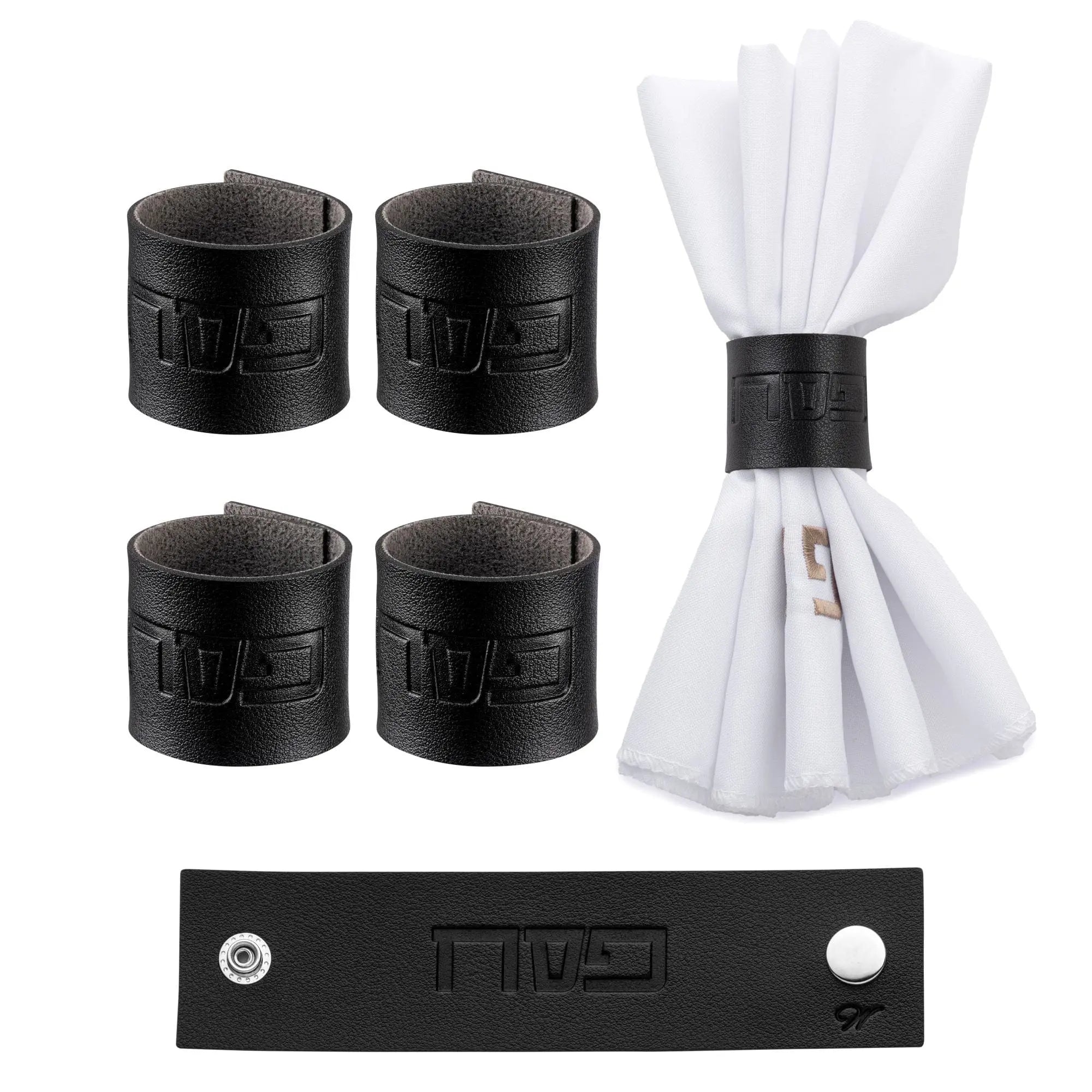 Pesach PU Leather Napkin Wraps